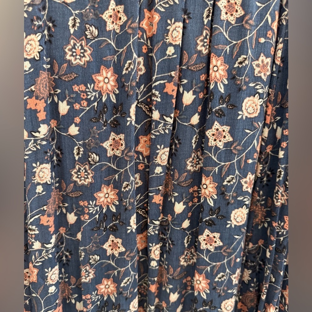 Free People Lucky Loosie Long Sleeve
Swing Dress Indigo Combo Sz S - Picture 10 of 15